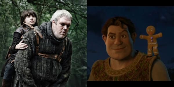 Hodor y Bran Stark de Game of Thrones son iguales a Shrek y Jengibre.- Blog Hola Telcel 