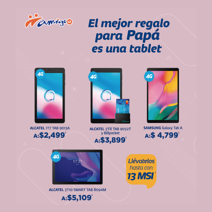 tablets con amigo kit de telcel