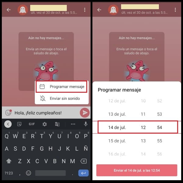 Paso a paso para programar un mensaje en Telegram, con fecha y hora específicos.- Blog Hola Telcel 