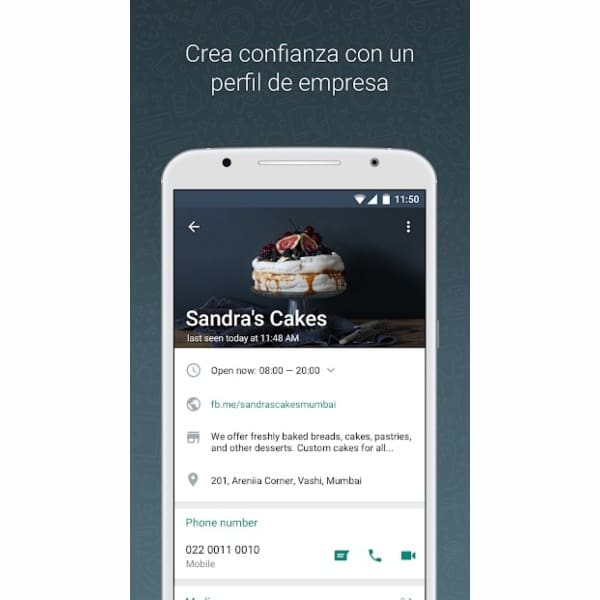 Perfil para empresas, función de WhatsApp Business para empresas.- Blog Hola Telcel 