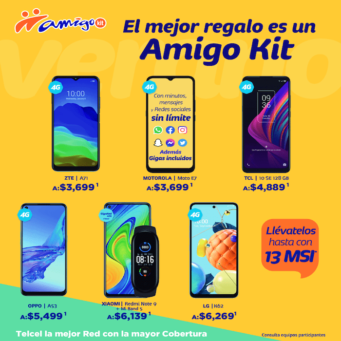 Con Amigo Kit puedes vivir un verano inigualable, estrenando y disfrutando de la mejor conectividad y velocidad. Vigencia al 28 de julio de 2021.- Blog Hola Telcel