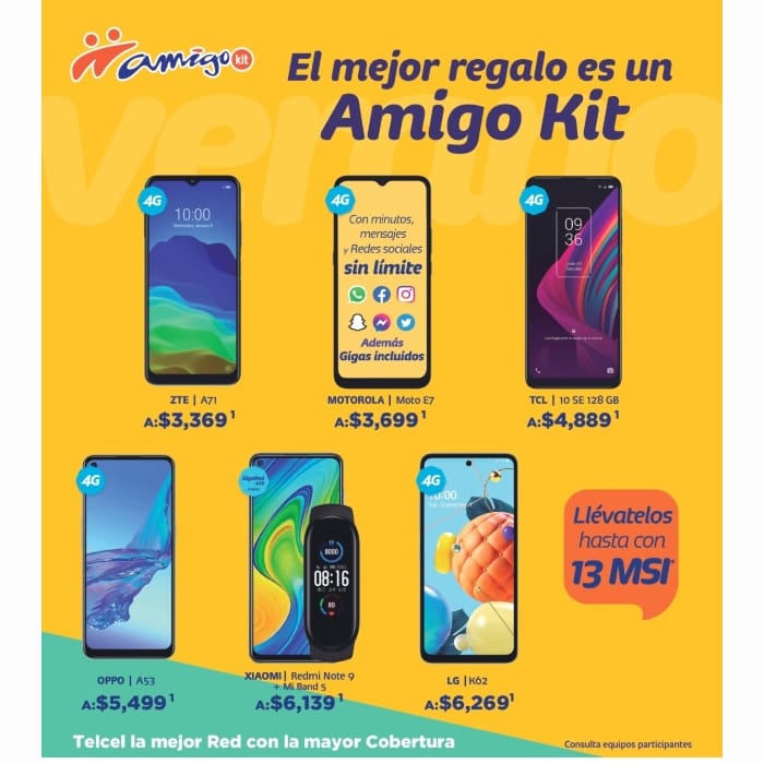 Déjate consentir por Telcel y Amigo Kit, disfrutando de las promociones y estrenando un nuevo equipo. Vigencia al 04 de agosto de 2021.- Blog Hola Telcel