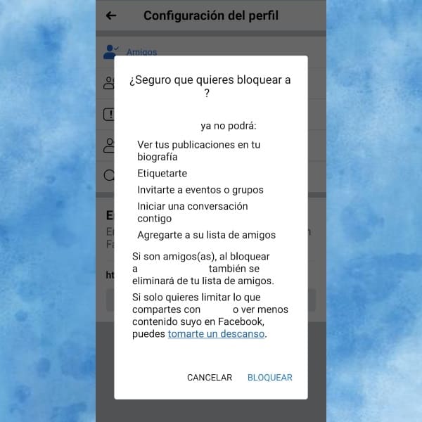 Al bloquear a alguien en Facebook ya no podrá ver tus publicaciones y mandarte solicitud de amistad.- Blog Hola Telcel 