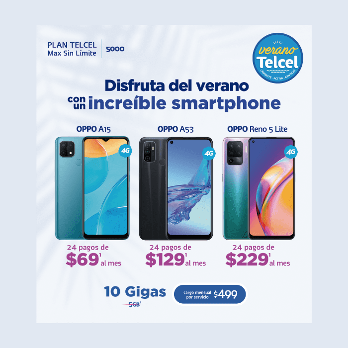 Si estás en busca de vivir uno de los mejores veranos, entonces tienes que aprovechar esta promoción y estrenar un nuevo OPPO. Vigencia al 07 de julio de 2021.