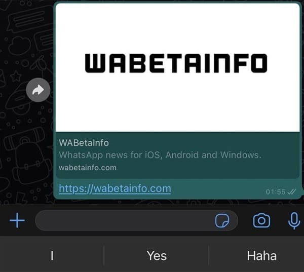 Previsualización más grande de los enlaces compartidos en WhatsApp, entre las nuevas funciones de la app.- Blog Hola Telcel