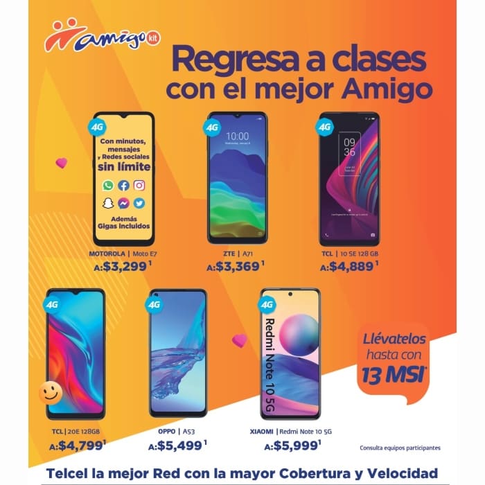 Estrenar es muy sencillo con Amigo Kit y las promociones que Telcel tiene para ti. ¡Así que presta atención en este regreso a clases! Vigencia al 01 de septiembre de 2021.- Blog Hola Telcel