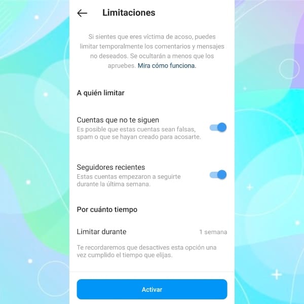 Cómo activar Limits en tu perfil de Instagram.- Blog Hola Telcel