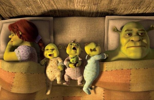 Shrek, Fiona y los trillizos en Shrek 5.- Blog Hola Telcel 