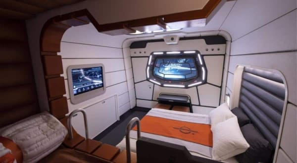 Habitación y cabina de solo cuatro invitados en el Star Wars: Galactic Starcruiser.- Blog Hola Telcel 