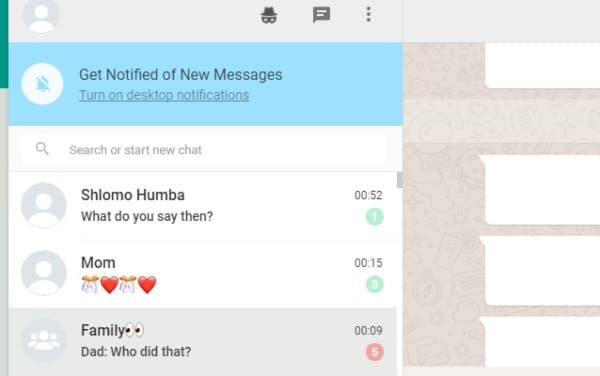 Opciones para ocultar conversaciones en WAIncognito en WhatsApp Web.- Blog Hola Telcel 