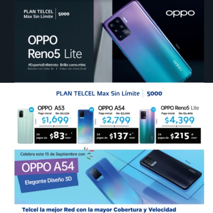 Telcel tiene para ti la promoción más increíble y mexicana del mes, ya que puede ser tuyo un nuevo equipo OPPO en un Plan Telcel Max Sin Límite 5000.- Blog Hola Telcel