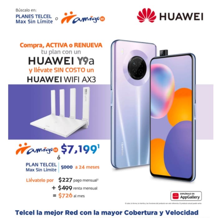 Un nuevo Huawei Y9a puede ser tuyo en Amigo Kit o en un Plan Telcel, además, ¡recibe un Huawei WIF AX3 de regalo!- Blog Hola Telcel