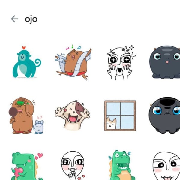 El buscador de stickers de WhatsApp funciona con palabras clave.- Blog Hola Telcel