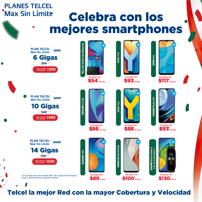 La mejor temporada del año está por comenzar y para no quedarte atrás celebra estrenando con un Plan Telcel. Vigencia al 08 de septiembre de 2021.- Blog Hola Telcel