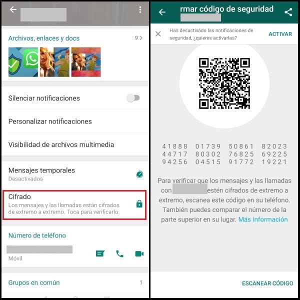 Ejemplo de cifrado de extremo a extremo en WhatsApp.- Blog Hola Telcel 