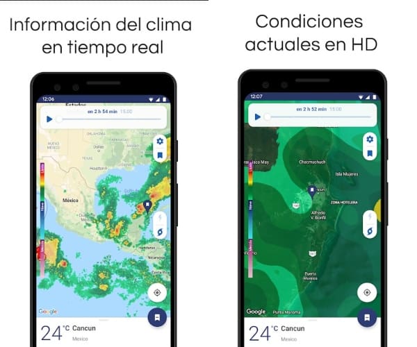Clime, app de Google Play para checar el pronóstico del tiempo durante otoño.- Blog Hola Telcel 
