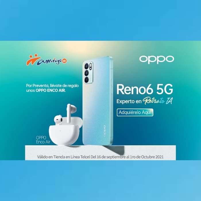 Tu oportunidad de estrenar a lo grande está aquí, con la preventa especial del OPPO Reno6 5G que Telcel tiene para ti. ¡Disfruta de la mejor tecnología!- Blog Hola Telcel