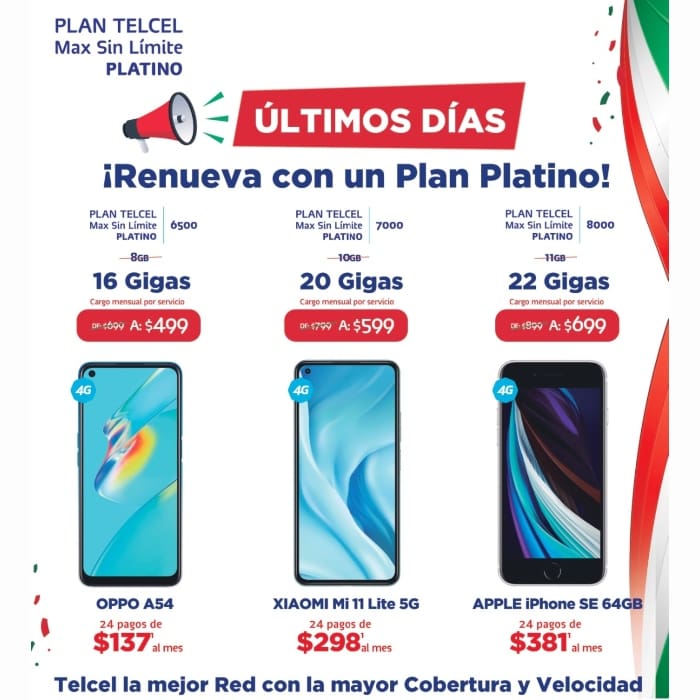 Promoción platino.- Blog Hola Telcel