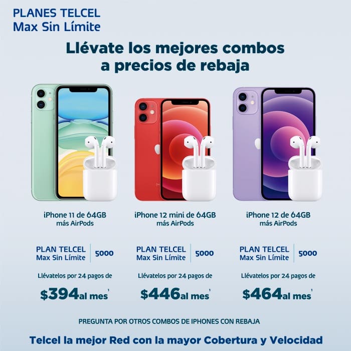 Un nuevo iPhone puede ser completamente tuyo a precio especial en un Plan Telcel Max Sin Límite con esta promoción. Vigencia al 06 de octubre de 2021.- Blog Hola Telcel