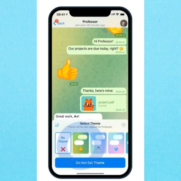 Cambiar y personalizar el tema de cada chat en Telegram.- Blog Hola Telcel 