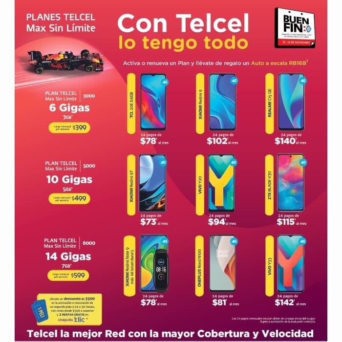 Con tu Plan Telcel puedes tener todo lo que quieras, incluso estrenar a lo grande este Buen Fin de promociones. Vigencia al 17 de noviembre de 2021.- Blog Hola Telcel