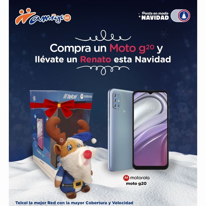 ¡Obtén un Renato especial navideño en la compra de un moto g20 con Telcel!- Blog Hola Telcel