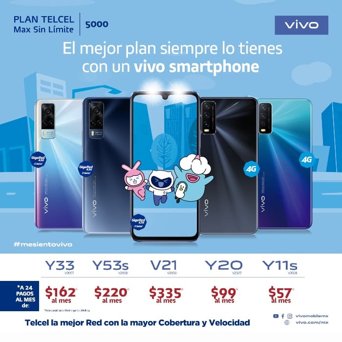 Ya no tienes que esperar más para estrenar el smartphone vivo que siempre has deseado. Solo disfruta de esta increíble promoción con vigencia al 30 de noviembre de 2021.- Blog Hola Telcel