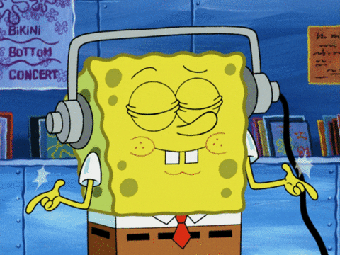 Bob Esponja escuchando música en YouTube con la pantalla del teléfono bloqueada.- Blog Hola Telcel 
