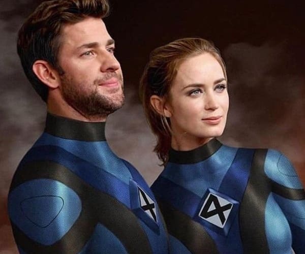 Emily Blunt y John Krasinski continúan siendo los favoritos para ser Sue Storm y Reed Richards en Los 4 fantásticos.- Blog Hola Telcel 