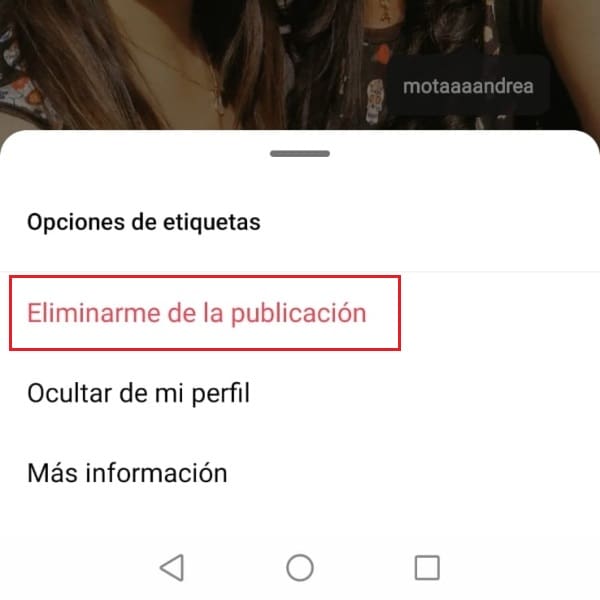 'Eliminarme de la publicación' función en Instagram para determinar qué etiquetas quieres que aparezcan en tu perfil y fotos.- Blog Hola Telcel 