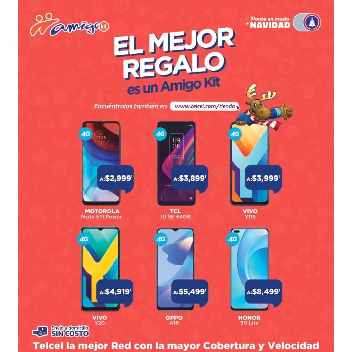 No busques más, con Amigo Kit podrás tener el mejor regalo para Navidad, ese equipo Telcel por el cual estuviste esperando todo el año. Vigencia al 08 de diciembre de 2021.- Blog Hola Telcel