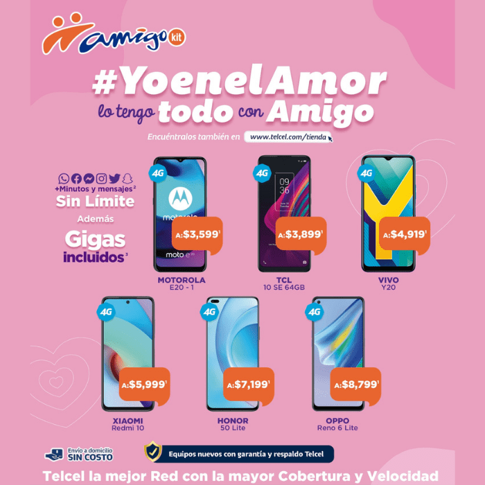 Si estás en busca del lugar perfecto para esa persona especial en este mes del amor Amigo Kit de Telcel tiene para ti grandes opciones Vigencia al 02 de marzo de 2022.-Blog Hola Telcel
