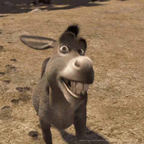 Burro conociendo a Shrek, en la primera película del clásico del cine.- Blog Hola Telcel 