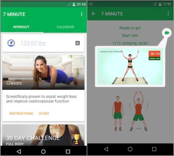 Entrenamiento de siete minutos app para hacer ejercicio y cumplir tu meta de año nuevo.- Blog Hola Telcel