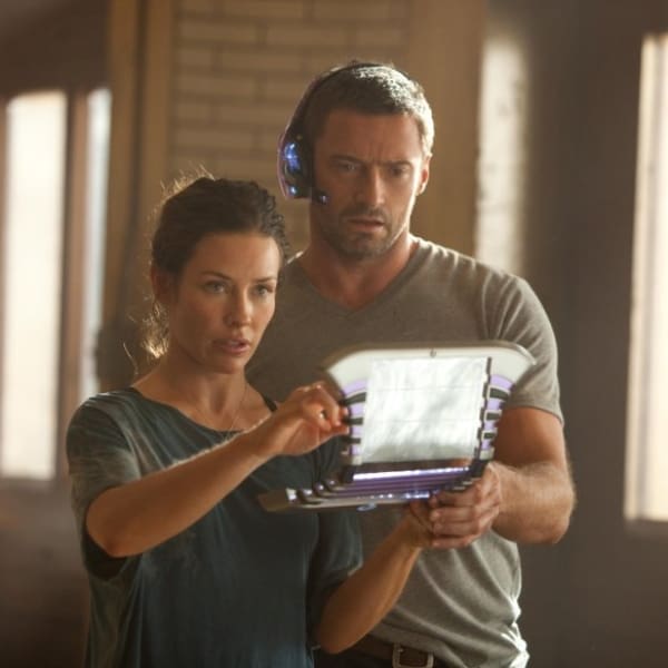 Hugh Jackman y Evangeline Lilly en Gigantes de acero, película que se convertirá en una serie para Disney+.- Blog Hola Telcel 