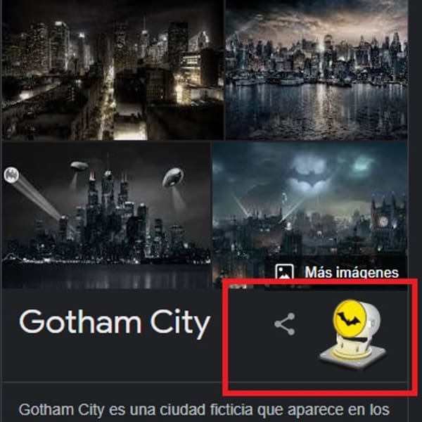 Batiseñal de Ciudad Gótica en el buscador de Google - Blog Hola Telcel