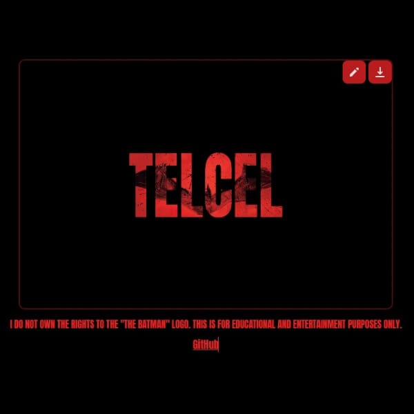 Telcel logo personalizado al estilo de la película The Batman - Blog Hola Telcel