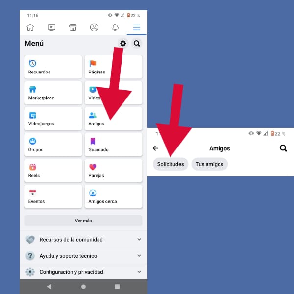 Menú de amigos y solicitudes en Facebook Cómo ver las solicitudes enviadas en Facebook - Blog Hola Telcel 