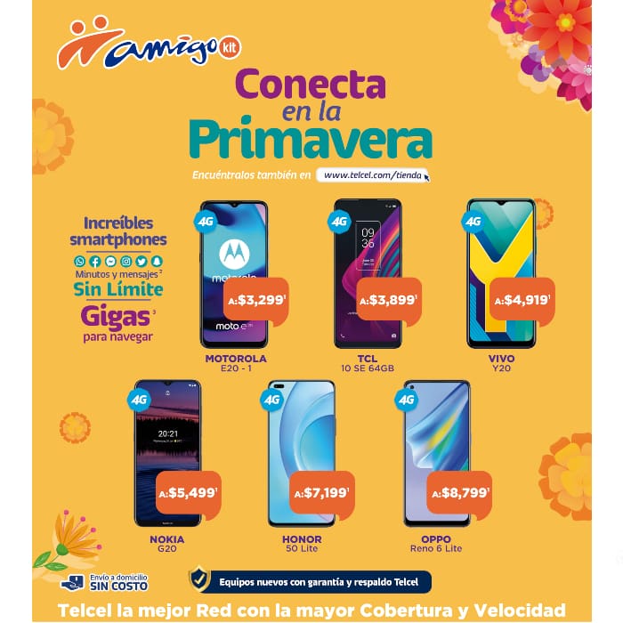 Estrena los mejores equipos con las promociones de primavera marzo 2022 de Amigo Kit de Telcel - Blog Hola Telcel