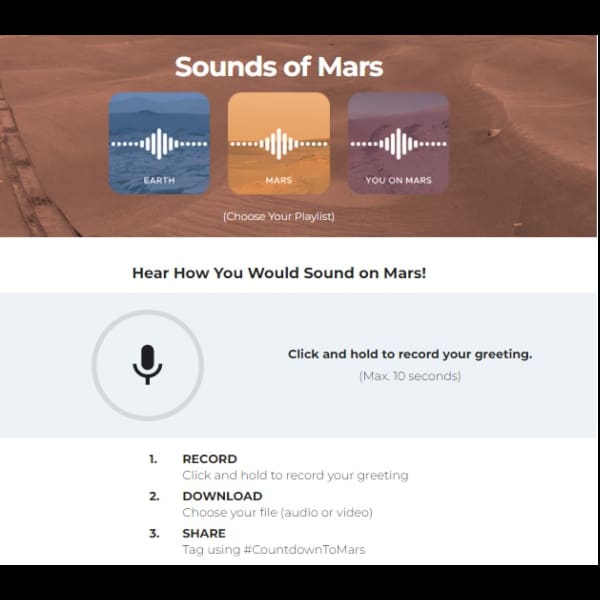 Simulador de la NASA para saber cómo suena tu voz en Marte - Blog Hola Telcel