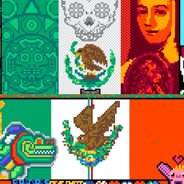 Bandera de México y calendario azteca en el mural de Reddit más grande de Internet - Blog Hola Telcel