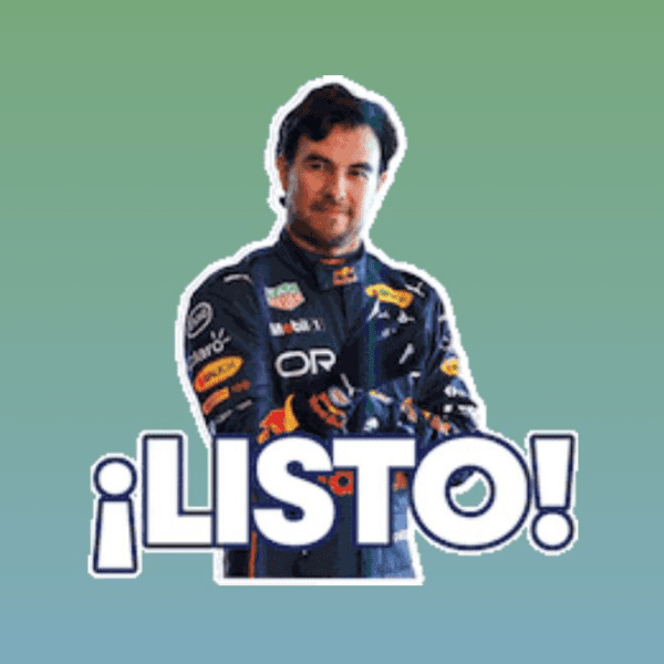 Checo Péres ahora está disponible en forma de stickers.-Blog Hola Telcel