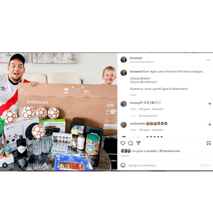 posteo de noel como ganador de mastercard telcel champions league.- Blog Hola Telcel