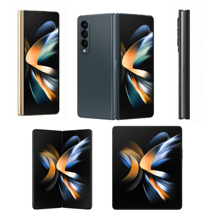 Diferentes vistas del Samsung Galaxy Z Fold4 que está en preventa en Telcel del 25 de agosto al 7 de septiembre.- Blog Hola Telcel