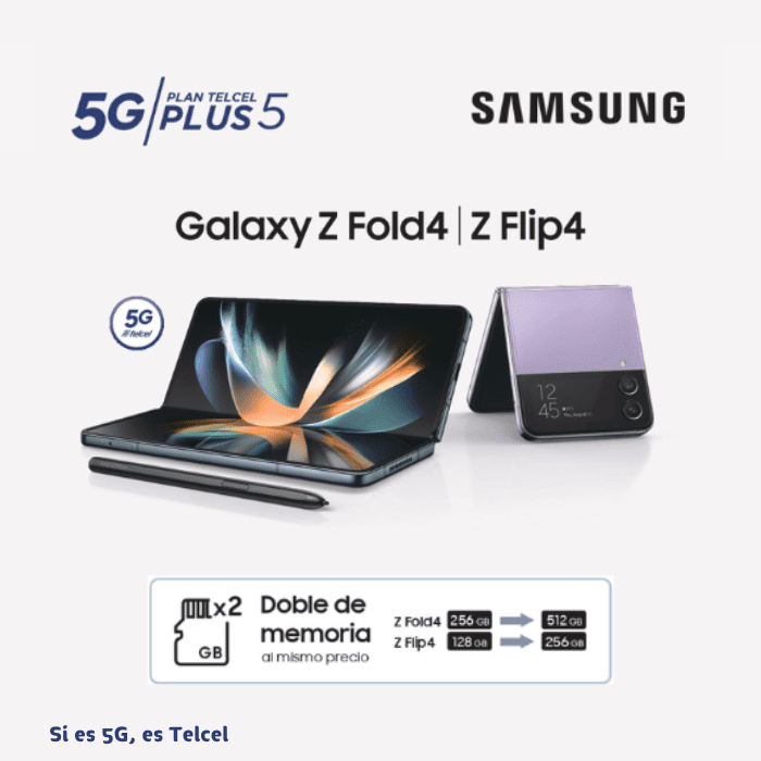 Razones para adquirir los nuevos Samsung Galaxy Z Fold4 y Z Flip4.-Blog Hola Telcel