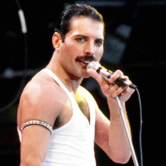 Freddie mirando al escenario en un concierto como si supiera algo.- Blog Hola Telcel