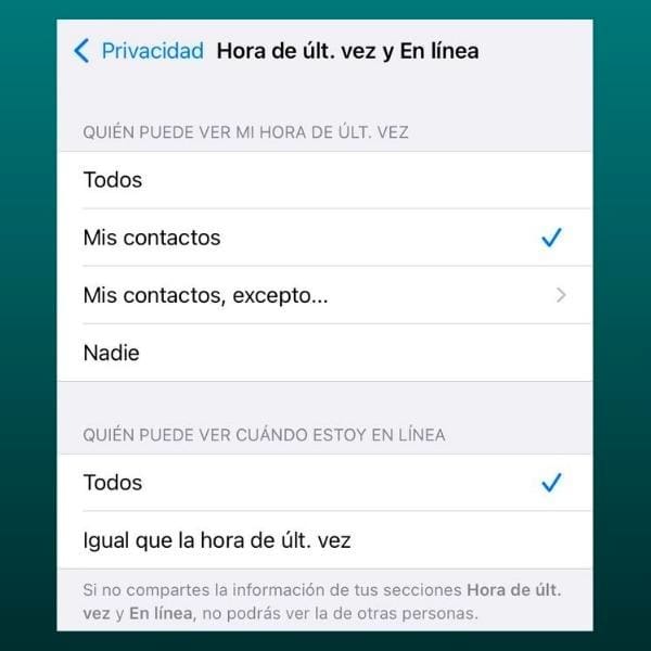 Así puedes ocultar tu información a contactos específicos en WhatsApp.-Blog Hola Telcel