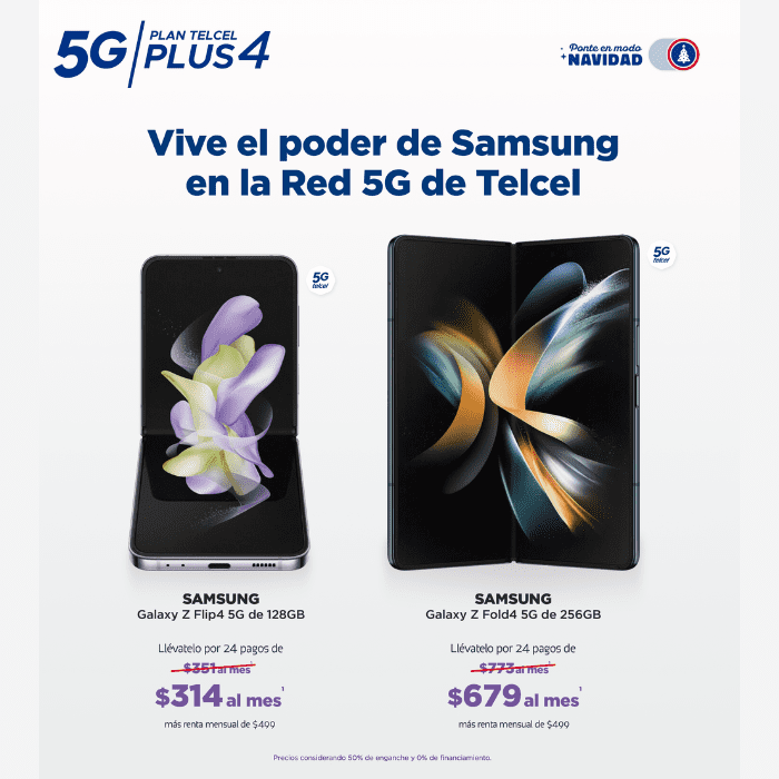Los planes con los nuevos equipos Samsung Flip y Fold son fantásticos.- Blog Hola Telcel