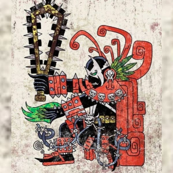 Spawn dibujado en estilo maya.-Blog Hola Telcel