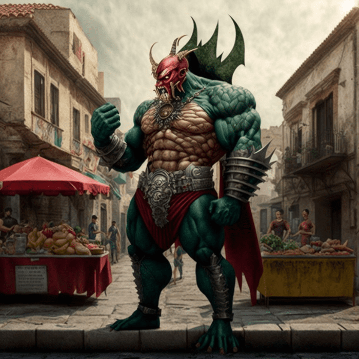 Oaxaca es uno de los villanos creados por la inteligencia artificial con mayor musculatura.- Blog Hola Telcel